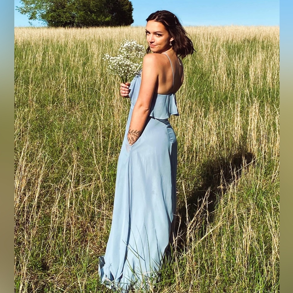 Birdy Grey bridesmaids dress size small dusty blue